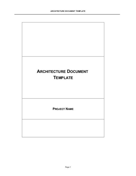 technical architecture design document template