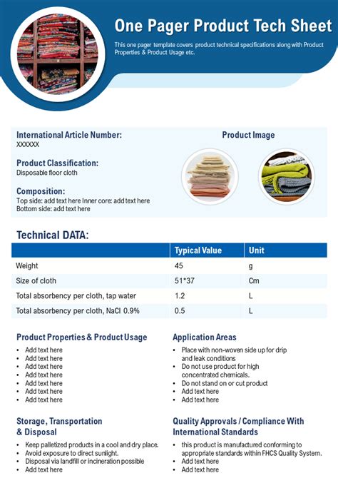 technical data example