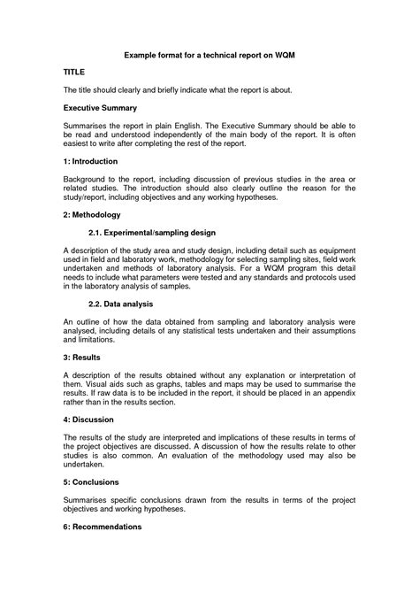 technical information examples