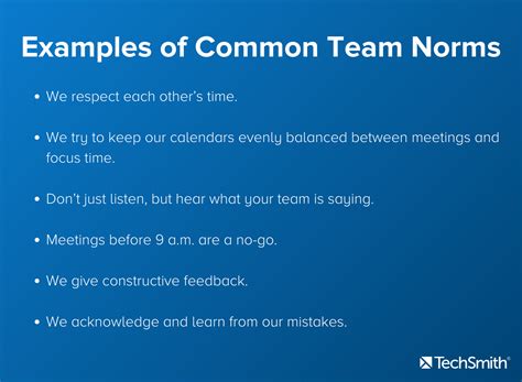 technical norms examples