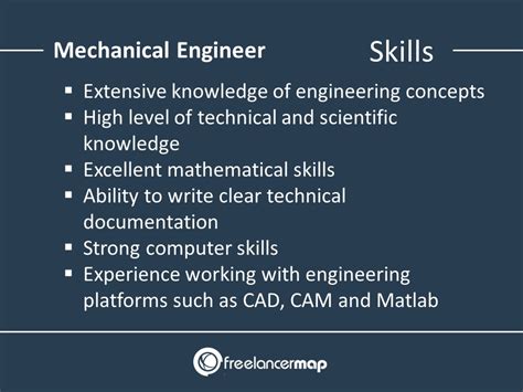 technical skills required for mechanical design engineer