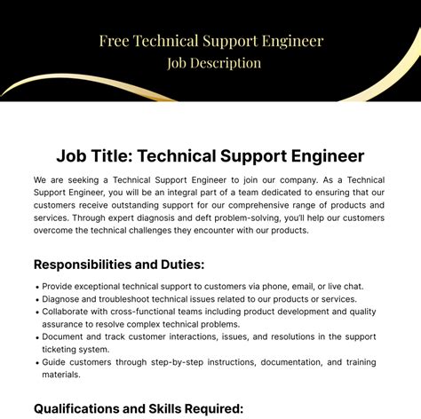 technical support engineer qualifications