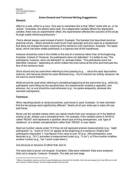 technical writing document examples