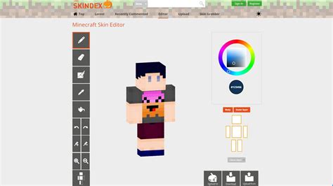 Template Minecraft Skin Editor