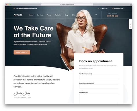 template one page wordpress