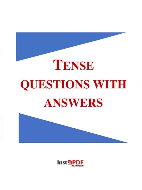 tense questions practice with answers pdf