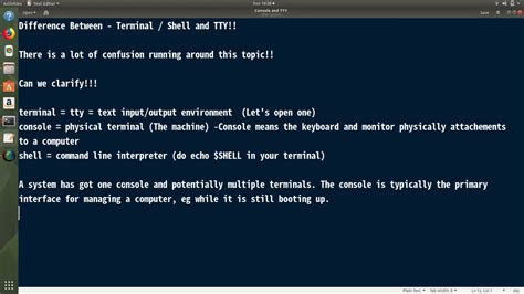 terminal vs shell vs command line