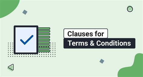 terms and conditions clauses