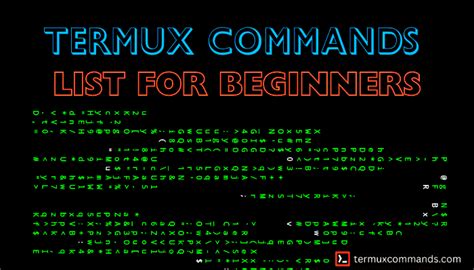 termux commands list for beginners termux commands com