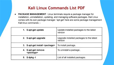 termux commands list for kali linux pdf download