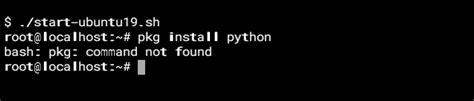 termux pkg command not found