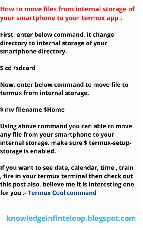 termux setup commands list pdf