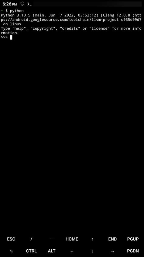 termux starting commands
