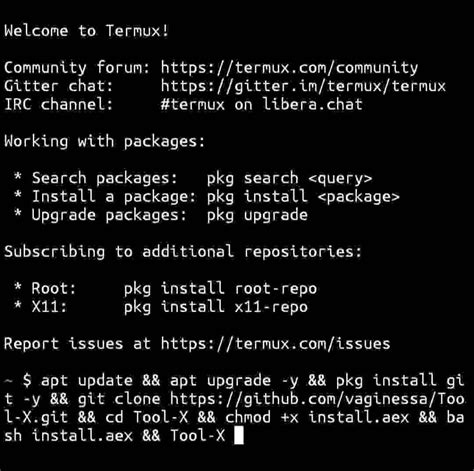 termux useful commands