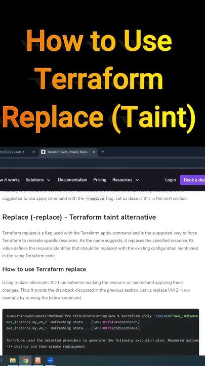terraform apply replace command