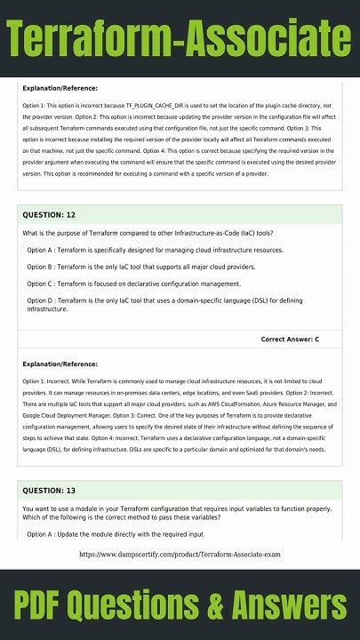 terraform associate exam example questions