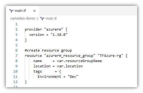 terraform define type