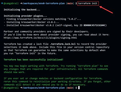 terraform plan command stuck