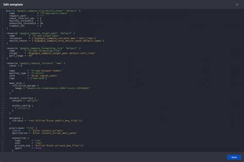 terraform templates examples