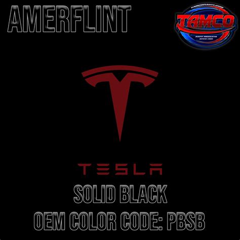 tesla solid black color code