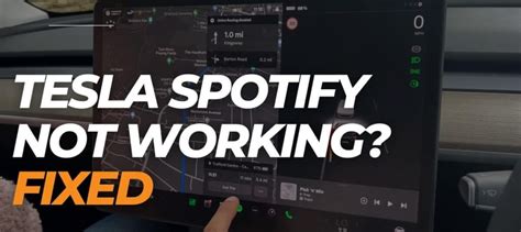 tesla spotify loading error 2024