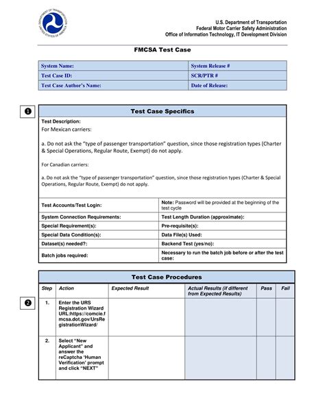 test case template confluence