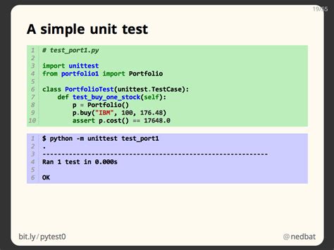 test cases python examples