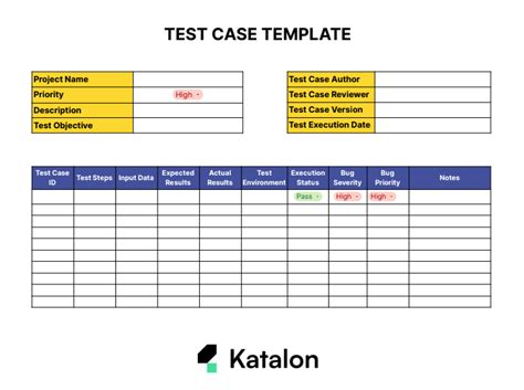 test cases template excel download pdf