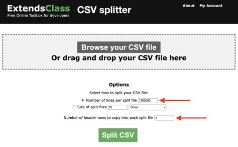 test csv file online