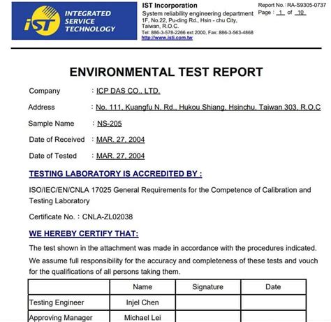 test report template in word