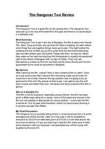 test review example