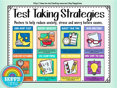 test taking strategies for anxious students