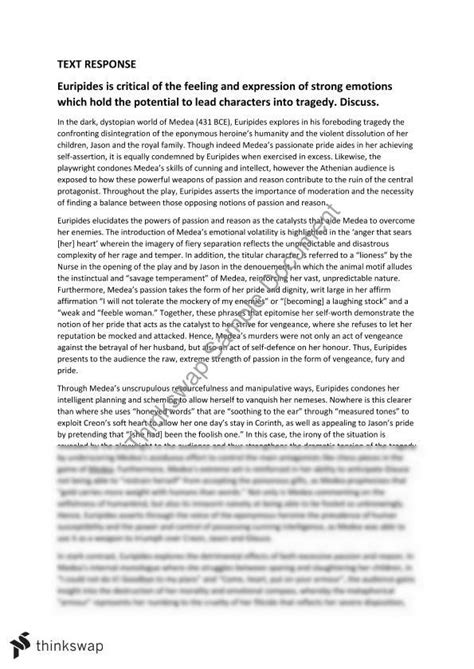 text analysis response example pdf