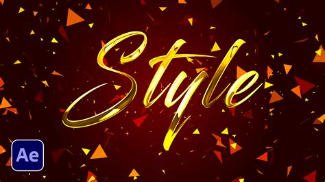 text animation effects in after effects