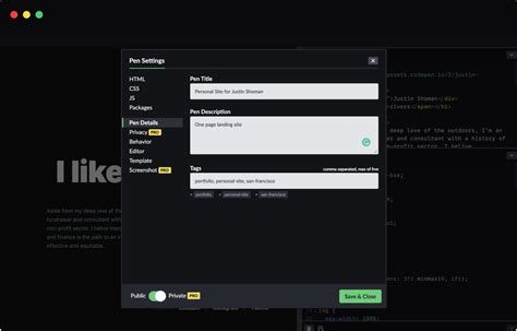 text box codepen