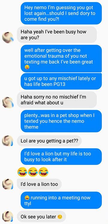 text conversation examples with a girl
