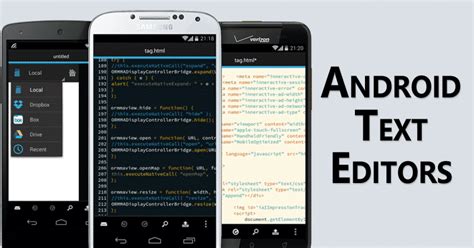 text editor for android programming