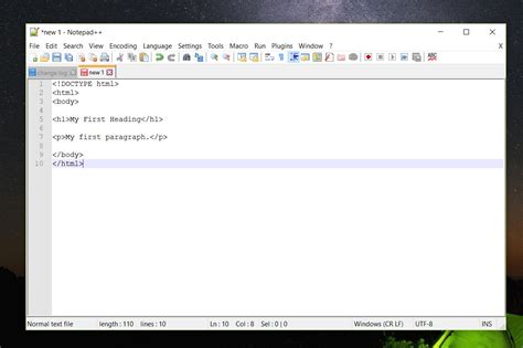 text editor for html free