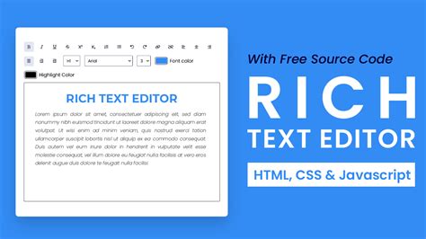text editor in html example