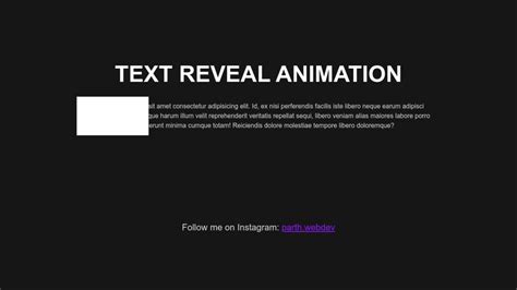 text reveal animation css codepen