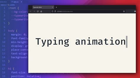 text typing animation css codepen