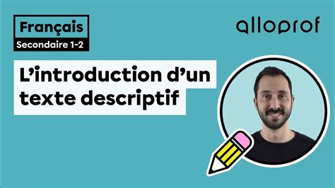 texte descriptif introduction