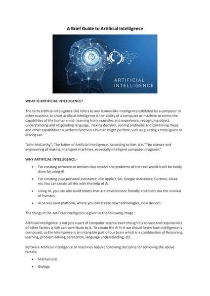 The Best Artificial Intelligence A Comprehensive Guide to Cutting-Edge AI