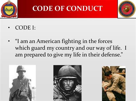 the code of conduct is a direct order for military members when isolated