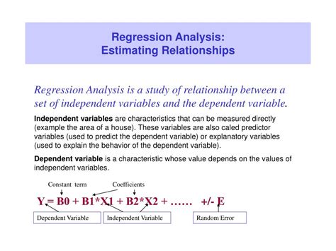 the dependent variable in regression analysis is assumed to be