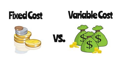 the difference between fixed and variable costs