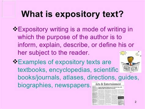 the example of expository text