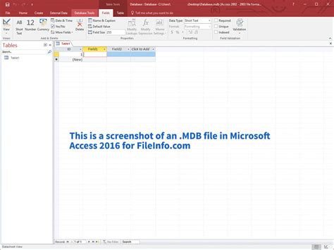 the extension of database file in access is class 8
