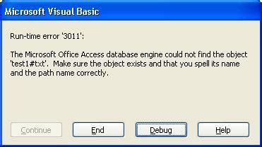 the microsoft access database engine could not find the object when exporting