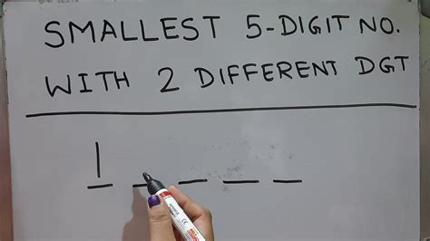 the smallest 5 digit number with different digits is